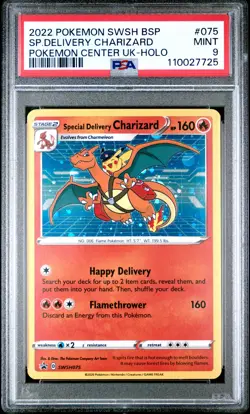 Special Delivery Charizard Holo 075 Pokemon Center United Kingdom Pokemon PSA 9 - Image 1