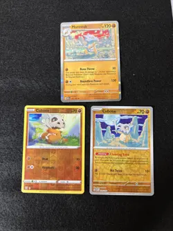 Pokemon TCG Cubone Reverse Lot 151 & Marowak Holo 151 - Image 1