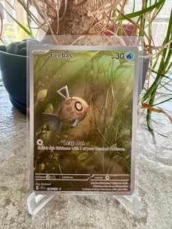 Pokemon SV08 Scarlet & Violet Surging Sparks 198/191 Feebas Illustration Rate NM - Image 1