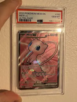 Mew EX PSA 10 Pokemon Scarlet & Violet 151 Ultra Rare Full Art #193 - Image 1