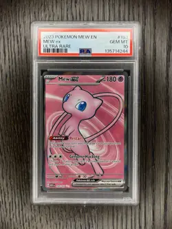 Mew EX PSA 10 Pokemon Scarlet & Violet 151 Ultra Rare Full Art #193 - Image 2