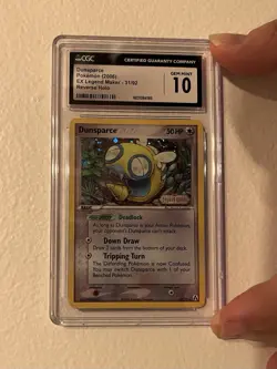 Dunsparce CGC 10 Pokemon 2006 EX Legend Maker Reverse Holo Stamped Swirl POP 16 - Image 4