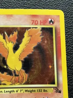 Moltres 12/62 Fossil Holo Pokemon TCG MP - Image 2