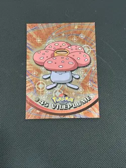 1999 Topps Pokemon Series 1 Vileplume #45 Holo Black Logo LP Imprinted Stars - Image 1