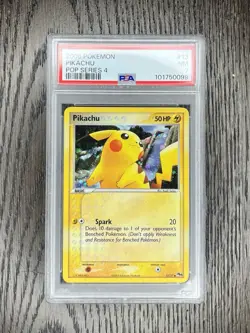 Pikachu PSA 7 Pokemon 2006 POP Series 4 #13/17 Cosmos Holo Low POP 15 - Image 3