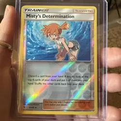Pokemon TCG Misty's Determination 62/68 Hidden Fates reverse Holo Trainer 2019 - Image 1