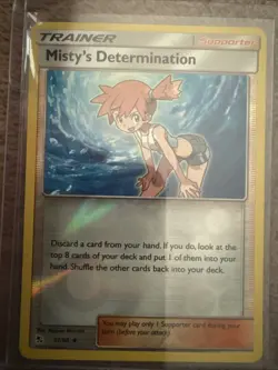 Pokemon TCG Misty's Determination 62/68 Hidden Fates reverse Holo Trainer 2019 - Image 4