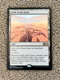 Field of the Dead Core Set 2020 Regular, NM Condition, Rare Land Card. - Image 1