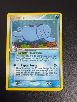 Pokemon TCG Quagsire EX Team Rocket Returns 26 Reverse Holo Rare NM - Image 1