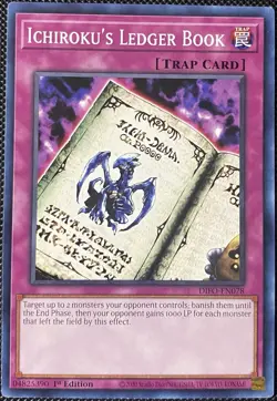 Ichiroku's Ledger Book DIFO-EN078 Dimension Force 1st Edition Yugioh Card - Image 1