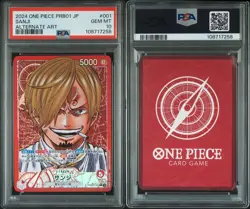 PSA 10 One Piece Sanji Leader Alt Art PRB01-001 Premium Booster Japanese - Image 2