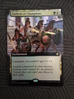 mtg anthem of champions extended art foil foundations - Image 1