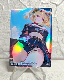 Burnice ZZZ Trading Card Waifu Goddess Story Anime Girl holo Karte Manga Art - Image 1