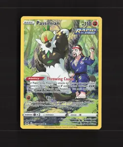 Passimian TG08/TG30 Silver Tempest Full Art Ultra Rare Holo Pokemon Card NM - Image 1