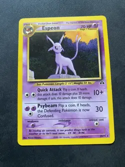 Espeon - 20/75 - Pokemon Neo Discovery Unlimited Rare Card WOTC - Image 1