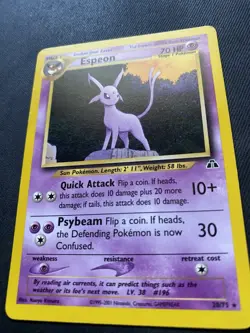 Espeon - 20/75 - Pokemon Neo Discovery Unlimited Rare Card WOTC - Image 2