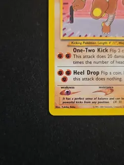 Pokemon TCG Hitmonlee Card #42/105 Neo Destiny Unlimited Uncommon LP Vintage - Image 5