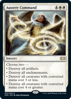 Austere Command FOIL Double Masters PLD White Rare MAGIC GATHERING CARD ABUGames - Image 1