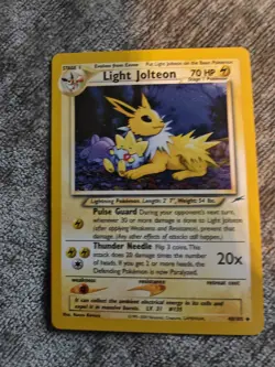 RARE LIGHT JOLTEON - 48/105 - Neo Destiny - Uncommon - Pokemon Card - Near Mint - Image 1
