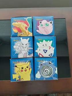 Vintage 1999 Burger King Nintendo 23K Gold Plated Trading Card Set of 6 Blue Box - Image 1