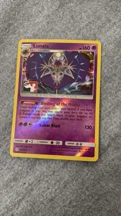 Pokemon Lunala Club Promo Holo Cosmic Eclipse Rare #102/236 Card - Image 2