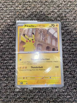 Pokemon TCG Pikachu at the Museum Oversized Jumbo Promo Card - New Sealed ✅ - Image 1