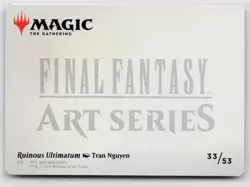 MTG Final Fantasy Art Series Ruinous Ultimatum x1 NM 33/53 Gold Stamped - Image 2