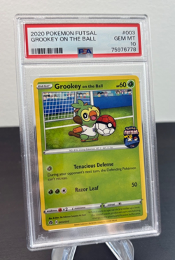 2020 PSA 10 Grookey on the Ball Pokemon Futsal 003/005 UK Exclusive Card - Image 2