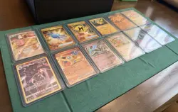 Pokemon TCG Nintendo 12 Card Lot Chansey Pikachu Charizard V Vmax Holo Foil - Image 1