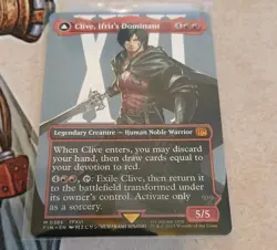 Clive, Ifrit's Dominant (Borderless) (0385) Final Fantasy MTG MINT - Image 1