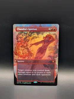 MTG - Chandra's Ignition - FOIL BORDERLESS - Sorcery - DFT SPG #89 - Mythic - Image 1