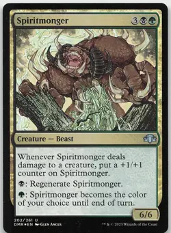 Spiritmonger FOIL Uncommon Dominaria Remastered LP MTG - Image 1