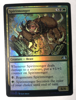 Spiritmonger FOIL 202/261 Dominaria Remastered MTG Magic the Gathering NM - Image 1