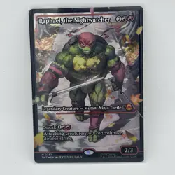 Magic The Gathering MTG TMNT- Raphael, The Nightwatcher (Showcase) Foil *M 0287* - Image 1
