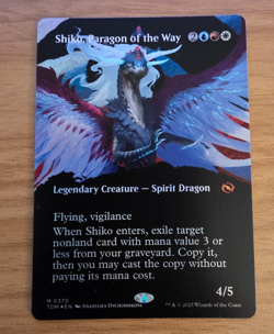 MTG- Shiko, Paragon of the Way - MINT, Borderless, Alt-art, FOIL TDM - MINT 0370 - Image 1
