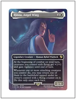 1x Rinoa, Angel Wing - Non-Foil, Borderless Art, Magic the Gathering MTG NM - Image 1