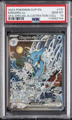 2024 POKEMON SVP EN-SV BLACK STAR PROMO #131 KINGDRA EX PSA 10 - Image 1