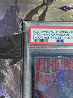 MTG PSA 10 Lord Of The Rings Witch-King Of Angmar Serialized 87/100 Foil M 736 - Image 3