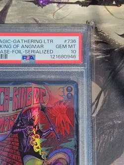 MTG PSA 10 Lord Of The Rings Witch-King Of Angmar Serialized 87/100 Foil M 736 - Image 4