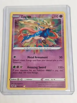 Pokemon TCG Amazing Rare Zacian #082/185 Vivid Voltage - Image 3