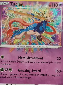 Pokemon TCG Amazing Rare Zacian #082/185 Vivid Voltage - Image 4