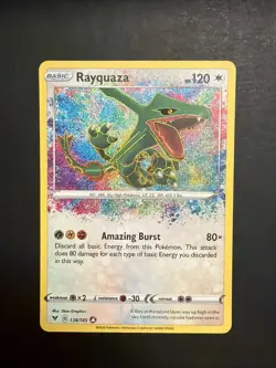 Pokemon Card TCG - Rayquaza 138/185 Amazing Rare Vivid Voltage Near Mint - Image 1