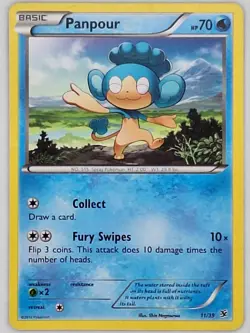 Panpour 11/39 Pokemon - XY Kalos Starter Set HP - Image 1