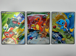 Pokemon Mega Evolution MEP 037 Bulbasaur 038 Charmander 039 Squirtle Black Star - Image 1