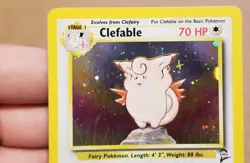 Pokemon TCG Clefable 5/130 ☆ Holo Rare Base Set 2 VINTAGE NM/LP - Image 3
