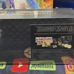 Pokemon TCG Sword & Shield Ultra Premium Collection Box Zamazenta Zacian SEALED - Image 1