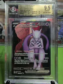 Pokemon Mewtwo EX #231/182 Team Rockets Series, BGS 9.5 - Image 1
