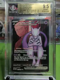 Pokemon Mewtwo EX #231/182 Team Rockets Series, BGS 9.5 - Image 2