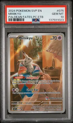 Pokemon Center Promo Mimikyu 075 PSA 10 - Image 1