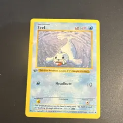 Pokemon TCG Seel 1st Edition base Shadowless Base Set - Image 1